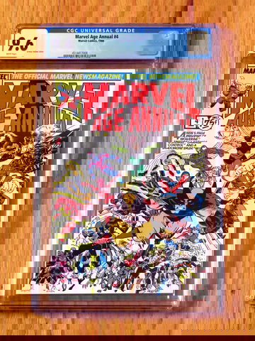 MARVEL AGE ANNUAL #4 CGC 9.6 NM+ WP 1988 Arthur Adams Wolverine cover