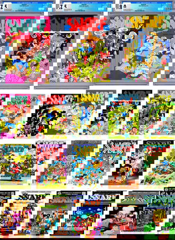 SNARF #1-2-3 CGC 7.5-7.5-9.0 + HTF ISSUES #1-15 VF-NM CULT UNDERGROUND PUB 1972