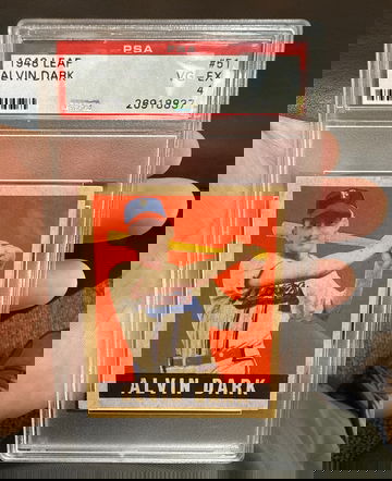 1948 leaf Alvin dark # 53 psa 4 single print 