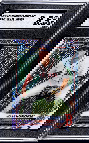 2021 Bowman Chrome Blaze Jordan Mega Mojo SGC 8.5