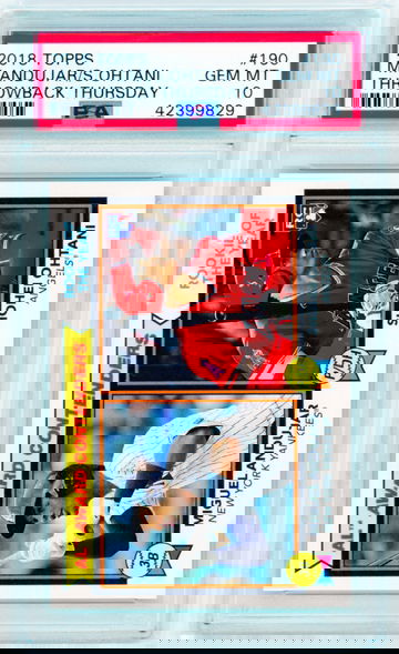 2018 Topps Throwback Thursday #190 M. Andujar/S. Ohtani PSA 10 GEM MINT!