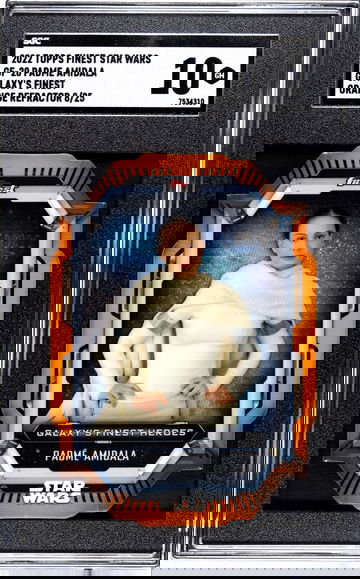 Padme Amidala - Topps Finest Star Wars Galaxy’s Finest GF-20 Orange /25 SGC 10