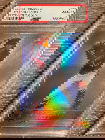 2022 Chronicles Elite - GOLD /10 JULIO RODRIGUEZ PSA 8 POP1 None Higher!!!!!!!