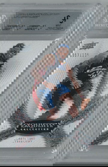 LeBron James 2008 Exquisite Collection #2 Serial #/125- BGS 9