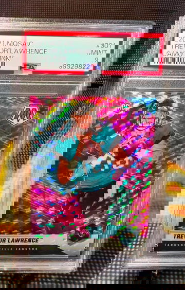 2021 Mosaic #301 Camo Pink Trevor Lawrence PSA 9 