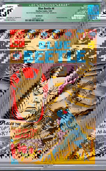 BLUE BEETLE #4 CGC 8.0 ASM LEGEND *STEVE DITKO STORY COVER & ART* QUALIFIED 1967