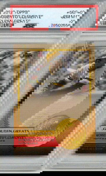 2012 TOPPS GOLDEN GREATS #GG-40 ROBERTO CLEMENTE PITTSBURGH PIRATES PSA 10