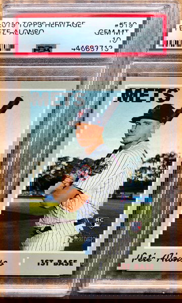 PETE ALONSO 2019 Topps Heritage High Number Rookie RC PSA 10