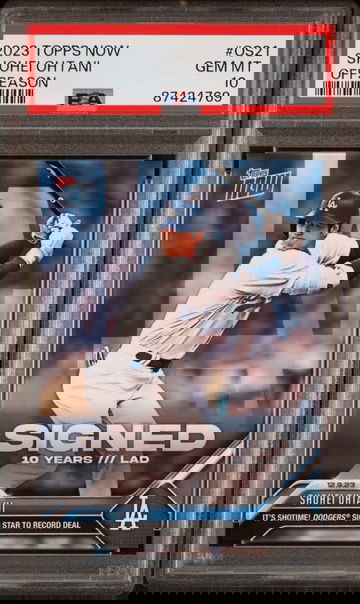 2023 TOPPS NOW OFFSEASON SHOHEI OHTANI #OS21 PSA 10