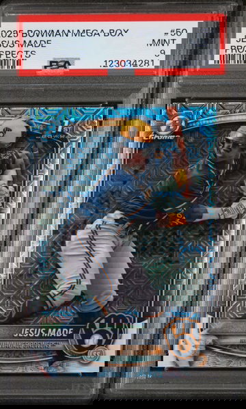 2025 Bowman Chrome Mega Box Prospect Jesus Made #BCP-50 PSA 9