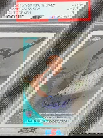 2010 Topps Chrome Mike Giancarlo Stanton Rookie PSA 9 Mint