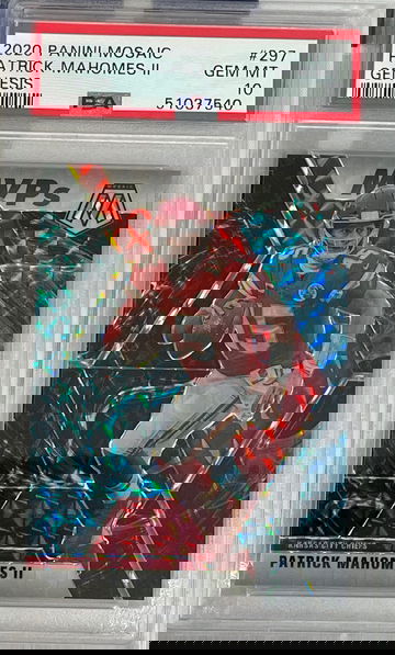 2020 Mosaic Patrick Mahomes Genesis PSA 10