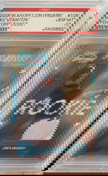 2008 Playoff Contenders Mike Stanton 21/199# PSA 10