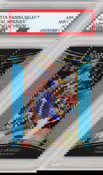 Mikal Bridges 2018 Select Light Blue PSA 9 Rookie /299