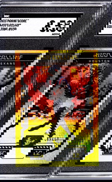 2023 Panini Score #7 Nico Collins Gold Zone /50 SGC 8.5