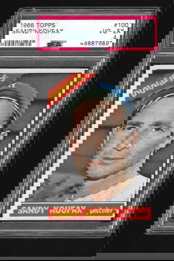 1966 TOPPS SANDY KOUFAX PSA 4