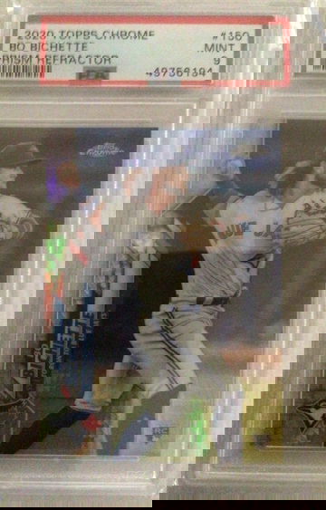 Bo Bichette 2020 Topps Chrome Prism Refractor PSA 9