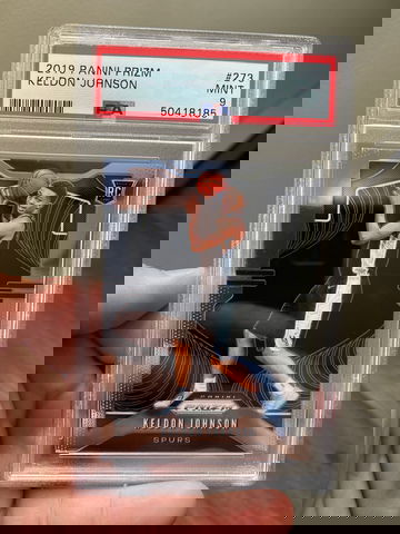 2019 panini prizm keldon johnson psa 9 