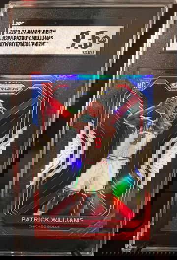 2020 Prizm Patrick Williams red white blue SGC 9.5