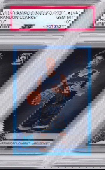 2019 Brandon Clarke Optic Holo PSA 10