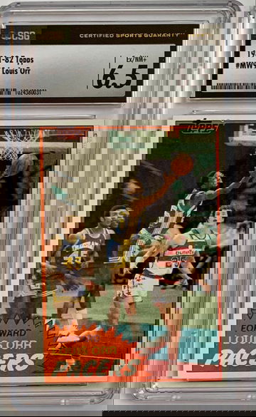 1981 - 82 Topps Basketball #93 - Mid West - Louis Orr RC - Rookie Card - Graded CSG 6.5 EX NM+