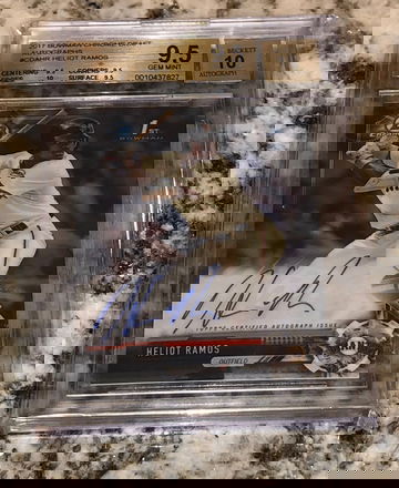 2017 Bowman Chrome Draft Heliot Ramos Auto