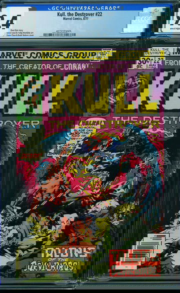 KULL, THE DESTROYER #22, CGC 9.4 NM