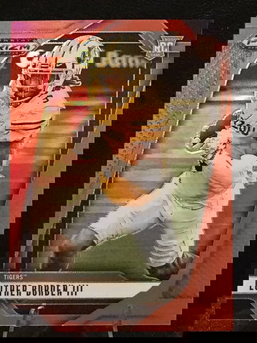 2025 Prizm Draft Picks  Luther Burden III  Red Prizm  /399  Rookie RC  Mizzou Packers