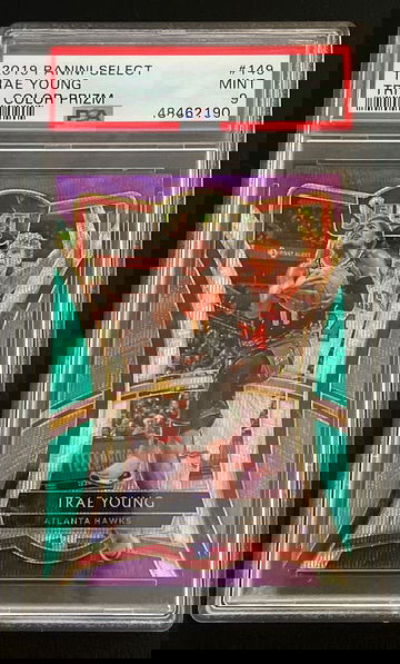 Trae Young 2019 Select Premier Tricolor Prizm PSA 9