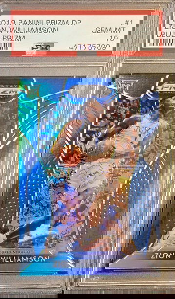 2019 Panini Prizm DP Blue Zion Williamson RC #1 PSA 10 Gem Mint