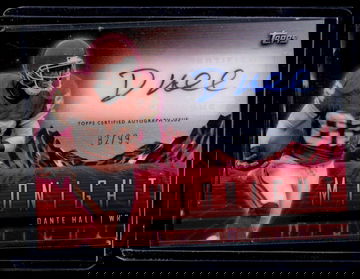 2024 Topps Midnight Football Horizon Signatures Dante Hall #HZS-DH Auto /99