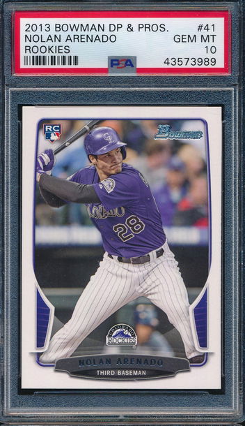 2013 Bowman Draft Picks #41 Nolan Arenado Rc PSA 10 3989
