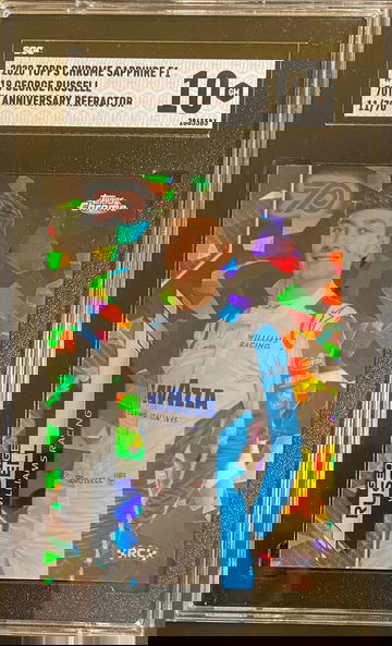 2020 George Russell Topps Chrome Sapphire 70th Refractor /70 Formula 1 F1 SGC 10