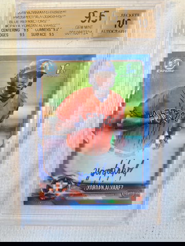 Yordan Alvarez Blue Refractor BGS TG