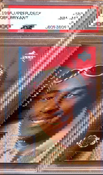 1996 Upper Deck #58 Kobe Bryant PSA 8 NM-MT