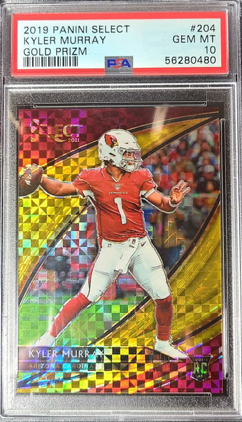 2019 Kyler Murray Select Field Level Gold Prizm PSA 10 #7/10