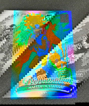 2025 Matthew Stafford Panini Donruss Downtown Vertical Holo #6 DOWNTOWN! SP