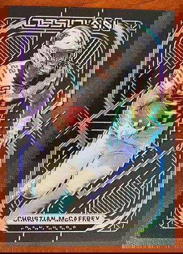 2021 Panini Obsidian Christian McCaffrey #13 ELECTRIC ETCH PURPLE /100