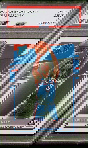 2020 Tyrese Maxey Panini Donruss Optic Rated Rookie RC #171 PSA 9 Graded🔥 