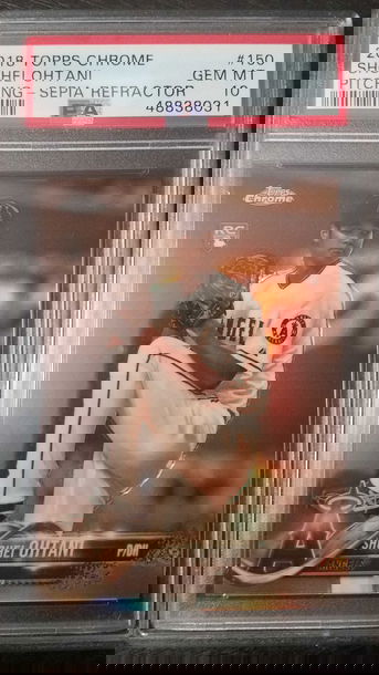 2018 Topps Chrome Sepia Shohei Ohtani PSA 10