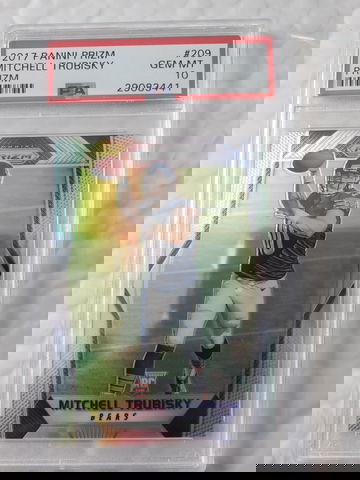 MITCHELL TRUBISKY 2017 Prizm Silver SP RC PSA 10