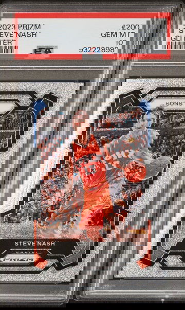 2023 Panini Prizm Steve Nash Glitter PSA 10