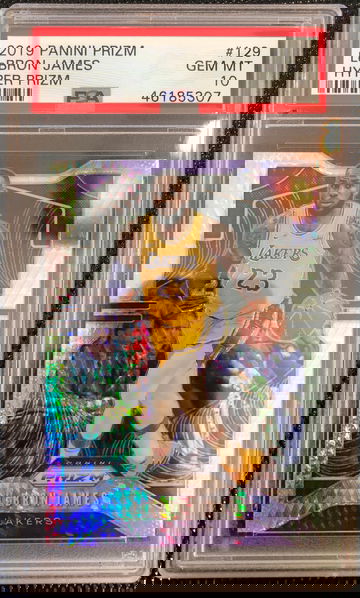 2019 Lebron James Panini Hyper Prizm Gem Mt 10 #129