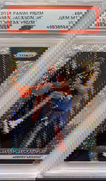 2018 Panini Prizm Jaren Jackson Jr. Fast Break Silver Rookie PSA 10 Gem-Mint