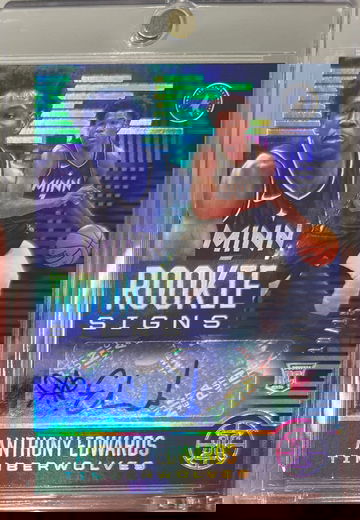 2020 Panini Illusions Anthony Edwards Rookie Signs Auto Sapphire /15