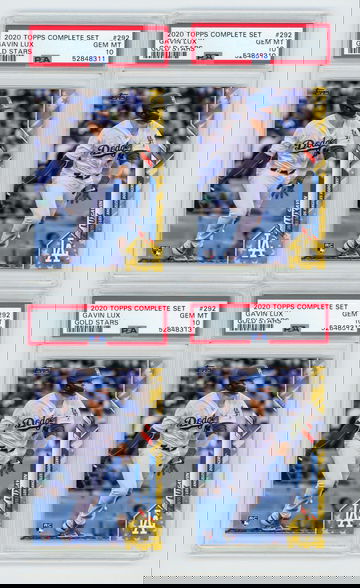 2020 Topps Gavin Lux Gold Stars Parallel (Lot of 4)