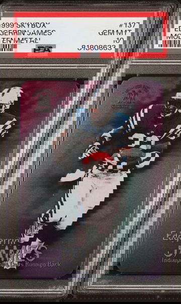 1999 SkyBox Edgerrin James Molten Metal #137 PSA 10 [FT-2B.42]