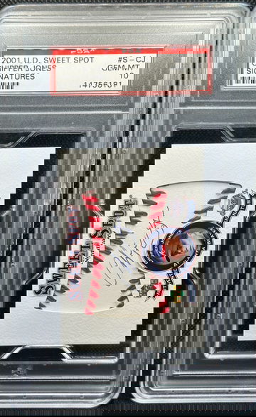 2001 Upper Deck Sweet Spot Signatures Auto Chipper Jones PSA 10 POP 1