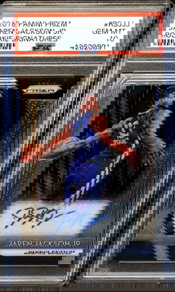 2018 Jaren Jackson Jr. RC Auto 🔥 Prizm Rookie Signatures #RSJJJ 🔥 PSA 10 - GEM