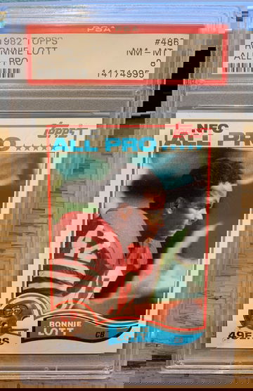 1982 Topps Ronnie Lott All-Pro near mint PSA 8